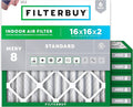Filterbuy 16x16x2 Air Filter MERV 8 Dust Defense Replacement, Electrostatic by Filterbuy