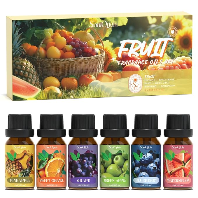 Fruit Essential Oils Set, Fragrance Oil Set by SoulOrigin