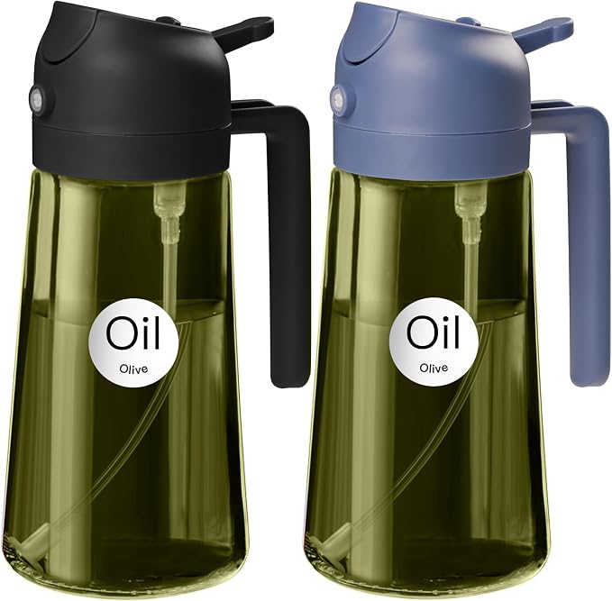 YARRAMATE 2Pcs 16oz/470ml Dark Green Oil Sprayer by YARRAMATE