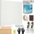 Drywall Repair Kit with 12"x12" Dry Wall Repair Panel, 33-in-One Drywall Patch by Comkrivy