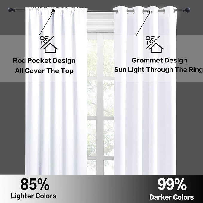RYB HOME RV Camper Door Window Curtains -Blackout Privacy Curtains & Drapes - Image 5