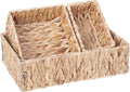 Handwoven Wicker Storage Baskets Set, Natural water hyacinth & Iron Frame | by Unknown