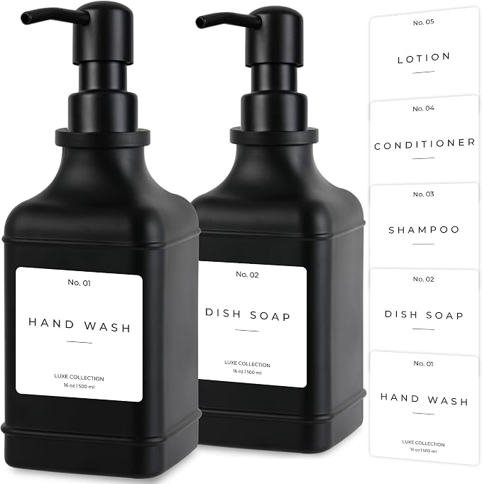 Emerson Essentials Soap Dispenser, Dish Soap Dispenser, Soap Dispenser Bathroom by Emerson+Essentials