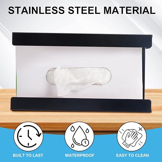 Lounsweer 6 Pcs Magnetic Glove Dispenser Holds Boxes of Towels Paper Tissue - Image 3