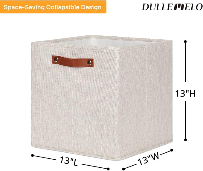 DULLEMELO Storage Baskets for Shelves Closet Storage, Sturdy Home Organization - Image 2