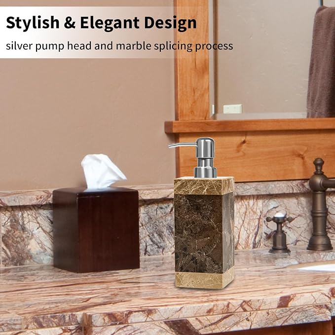 Marble Soap Dispenser, Amaauto Lotion&Hand Soap Dispenser - Image 3