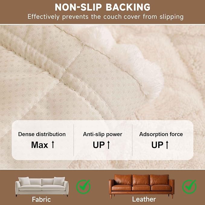 OTOB Couch Cover for Dogs Washable Pet Friendly, Non Slip Plush Funny Fuzzy - Image 5