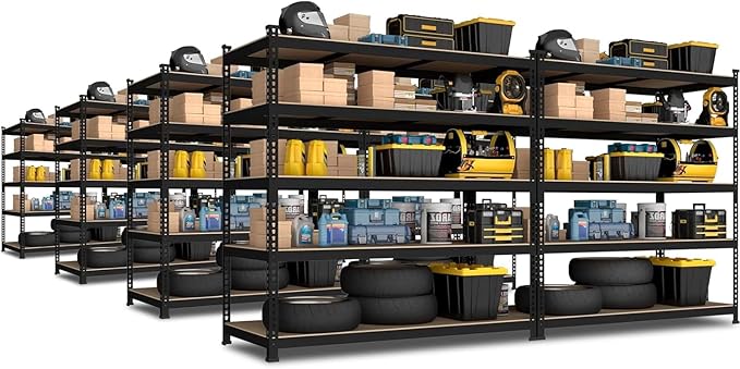 PrimeZone 8 Pack Heavy Duty Storage Shelves by PrimeZone