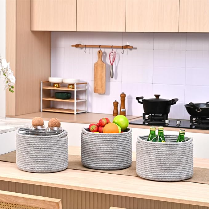 Small Storage Baskets for Organizing, Organizer Baskets for Shelves, Small - Image 4