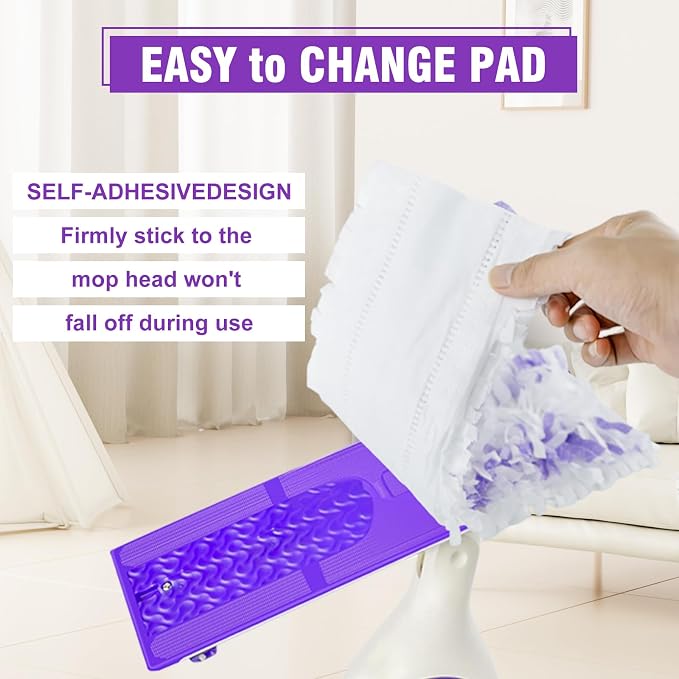 40 Pack Power Mop Refills for Swiffer Power Mop，Unscented&Thickened - Image 3