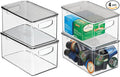 mDesign Plastic Deep Storage Bin Box Container by mDesign