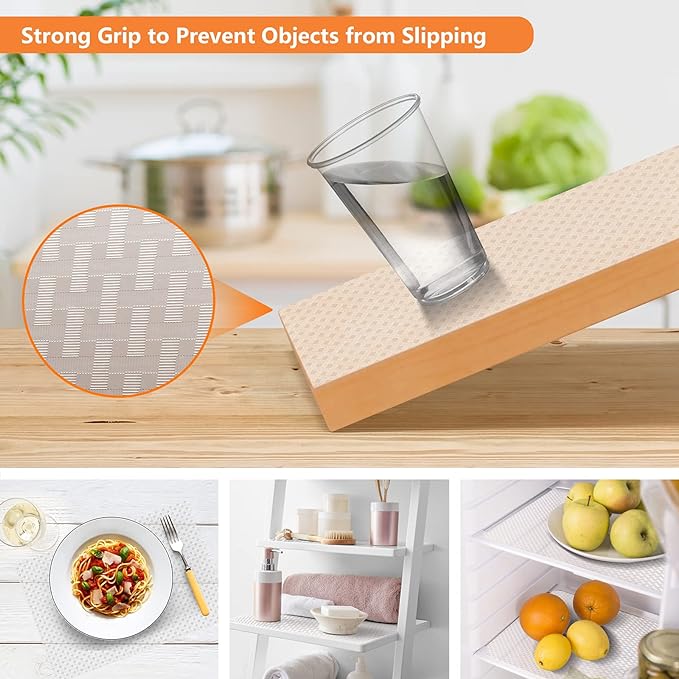 Shelf Liners for Kitchen Cabinets Refrigerator Liners Waterproof & Oil-Proof - Image 4