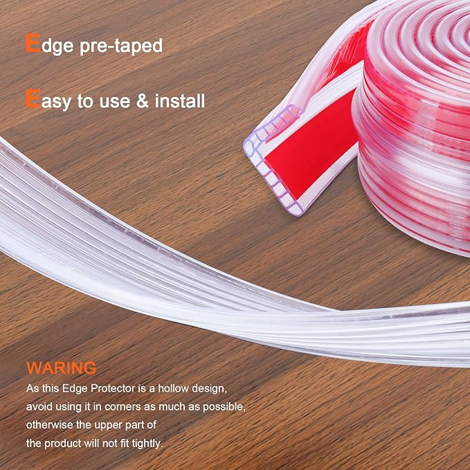 HOMREALM Baby Proofing 7.05ft Long Corner Guards Furniture Corner & Edge Safety - Image 6