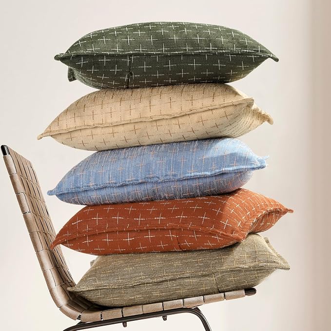 ZWJD Fall Pillow Covers 18x18 Set of 2 Soft Polyester Textured Pillow Covers - Image 6