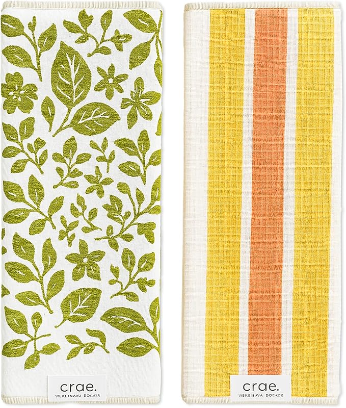 Microfiber Hand Towel & Washcloth Set of 2 by CraeHome