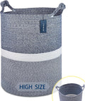 COMSE Extra Large Blanket Basket, Tall Woven Storage Basket, Nursery Hamper by COMSE