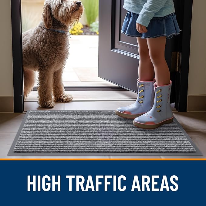 OLANLY Front Door Mat Indoor Outdoor Entrance, Waterproof Heavy Duty Doormat - Image 7