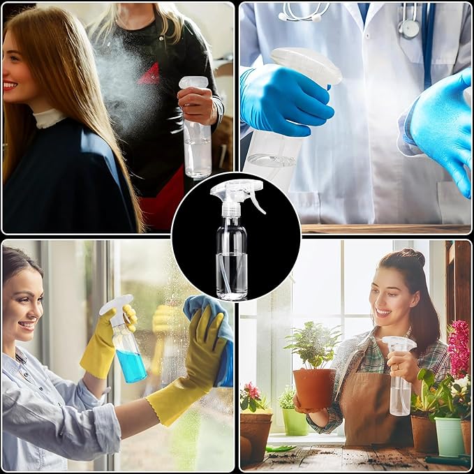 Cosywell Plastic Spray Bottles 8.8oz/260ml 4 Pack Empty Spray Bottle - Image 5