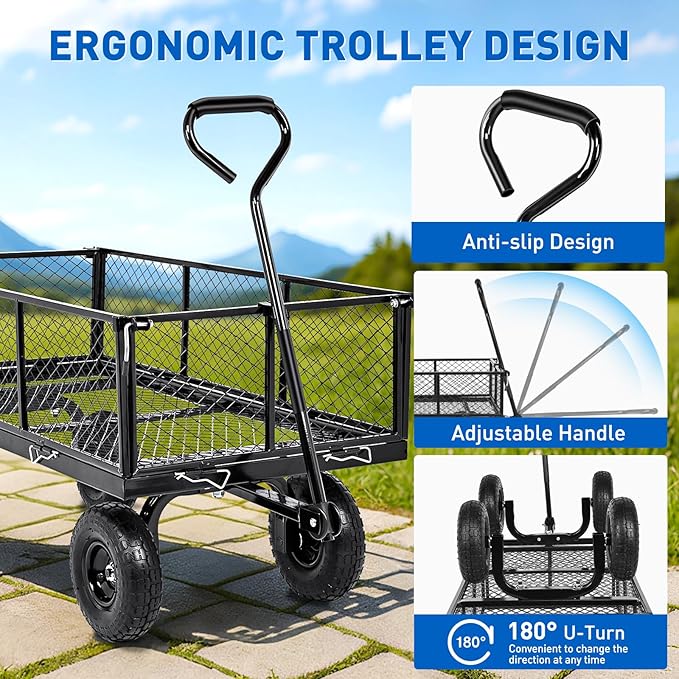 Yesker Steel Garden Carts - Image 3