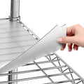 Shelf Liners for Wire Shelf System: Set of 5 in Clear: 18 x 60 inch: Plastic by Sterling+Shelf+Liners