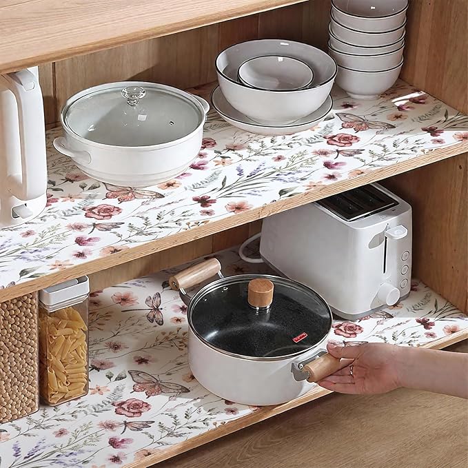Shelf and Drawer Liner for Kitchen Cabinets, Non-Adhesive and Strong Non-Slip - Image 3