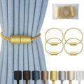 Magnetic Curtain Tiebacks 4 Pack Gold Curtain Rope Tieback Curtain Holders by CURTAINTIEBACKS