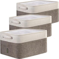 BALEINE 3 Pack Fabric Storage Bins by BALEINE