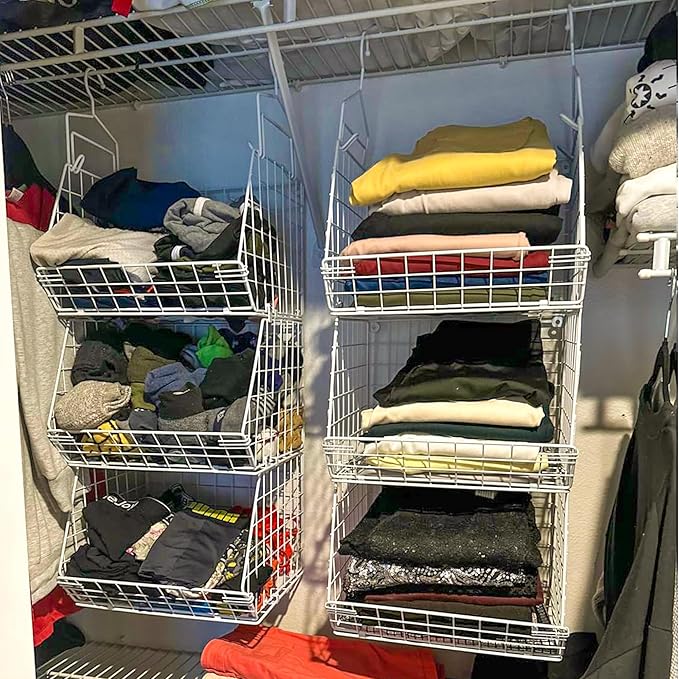 X-cosrack 3 Tier Foldable Closet Organizer, Clothes Shelves - Image 5