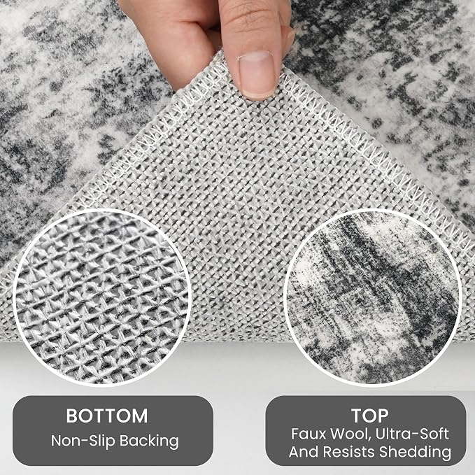 IOHOUZE Modern Abstract Area Rugs 5x7 Ft Washable Rugs - Image 4