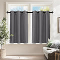 PONY DANCE Short Gray Blackout Curtains by PONYDANCE