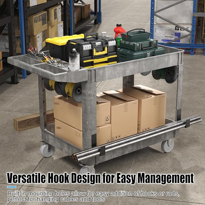 Heavy Duty Rolling Utility Cart - Image 2