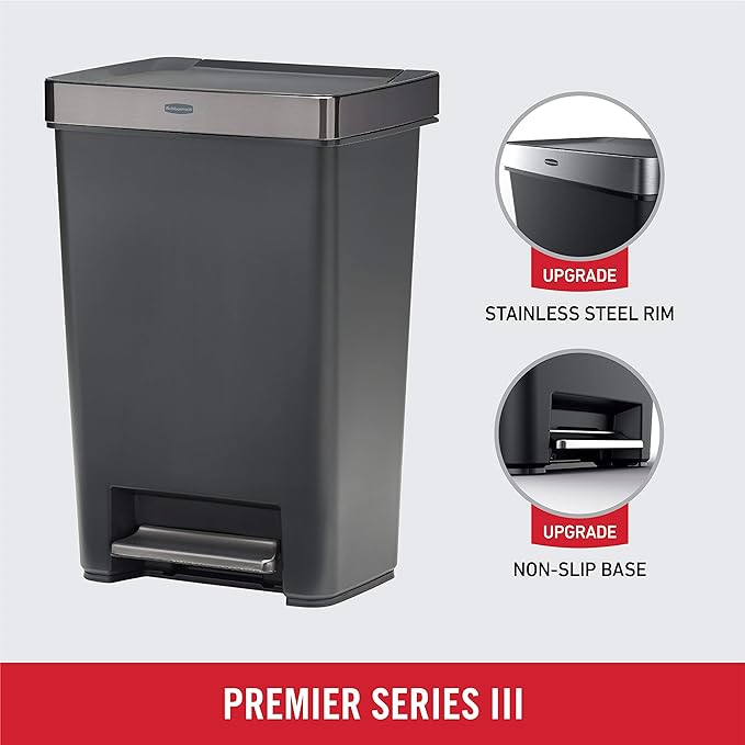 Rubbermaid Premier Series III Step-On Trash Can - Image 2