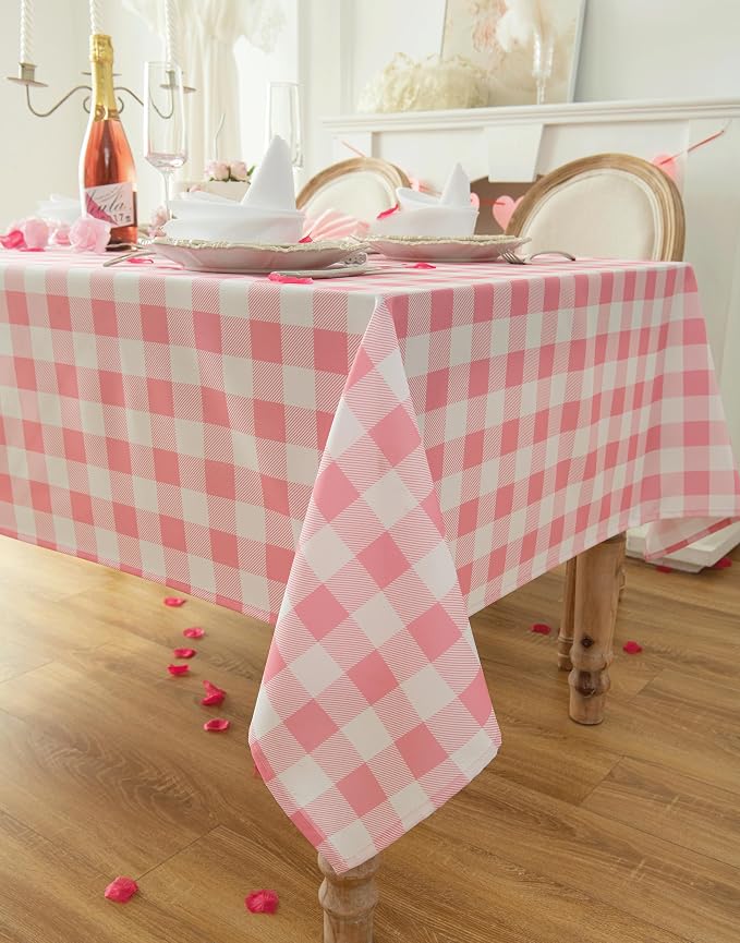 Waterproof Checkered Tablecloth Fabric - Image 3
