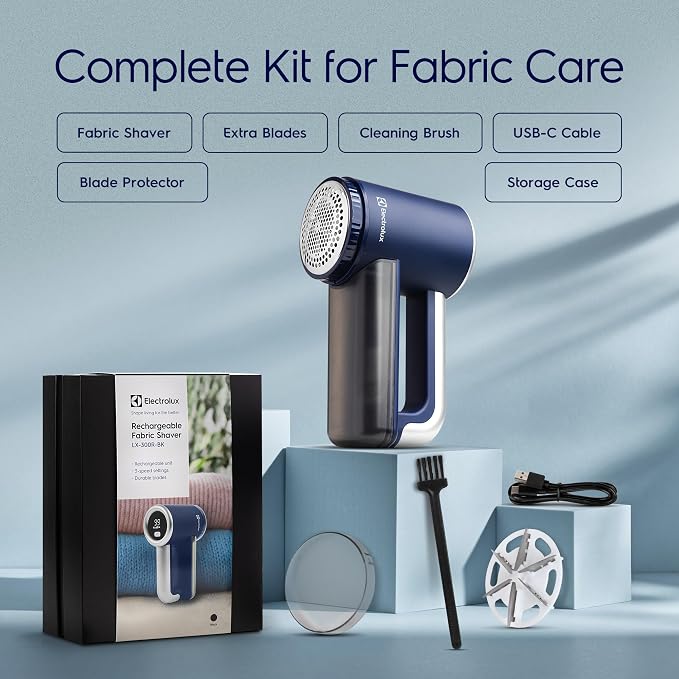 Electrolux Rechargeable Fabric Shaver | 3-Speed Lint Remover - Image 6