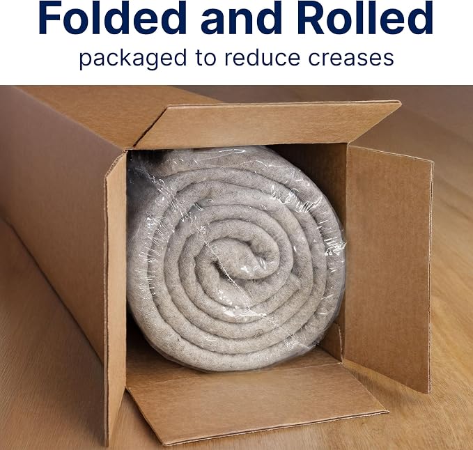 RUGPADUSA - Eco-Plush - 8' Square - 1/4" Thick - 100% Felt - Premium Cushioned - Image 8
