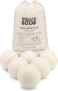 Molly's Suds Wool Dryer Balls | XL, Premium Organic Fabric Softener, by MollysSuds