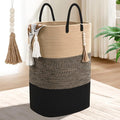 Woven Laundry Basket for Clothes, 80 L Large Rectangle Laundry Hampers by WENMER
