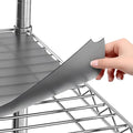 Shelf Liners for Wire Shelf System: Set of 5 in Graphite: 24 x 60 inch: Plastic by Sterling+Shelf+Liners