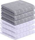 Homaxy 100% Cotton Terry Kitchen Towels, Checkered Designed, Soft and Super by Homaxy