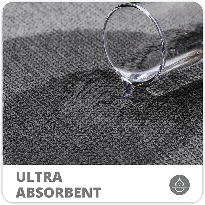 Bathroom Rugs Set 2 Pieces, Thin Bathroom Mats, Toilet Rugs, Quick Dry - Image 4