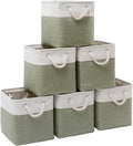 Cube Storage Bins, Collapsible Fabric Storage Cubes Bins, 11 Inch Cube Storage by BOFUGA
