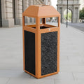 Commercial Metal Outdoor Trash Can by CrazyAnt