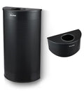 Alpine Half Round Trash Can Open Top by AlpineIndustries