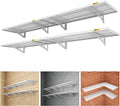 4Pack 1.64x4ft Adjustable Metal Garage Wall Shelving Heavy Duty Garage Storage by Unknown