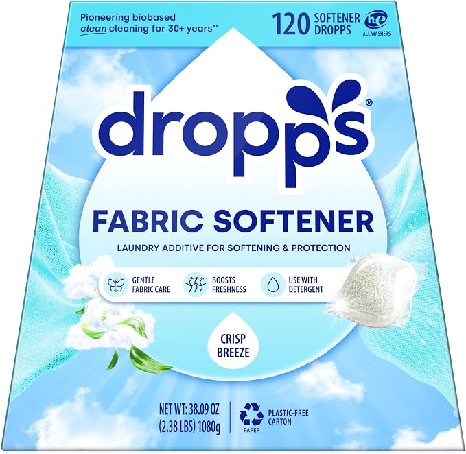 Dropps Laundry Fabric Softener Pods, Crisp Breeze by Dropps