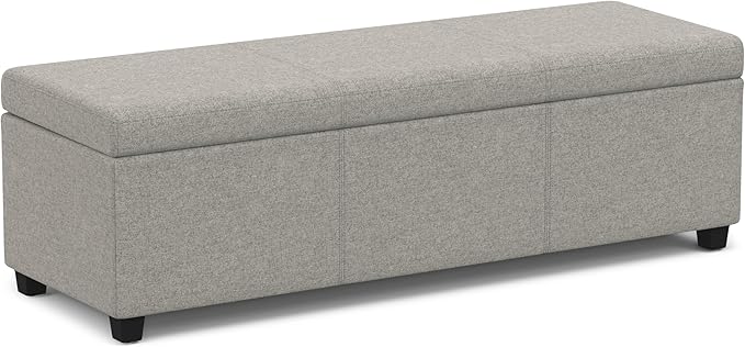 SIMPLIHOME Avalon 54 inch Wide Contemporary Rectangle Extra Large Storage by SimpliHome
