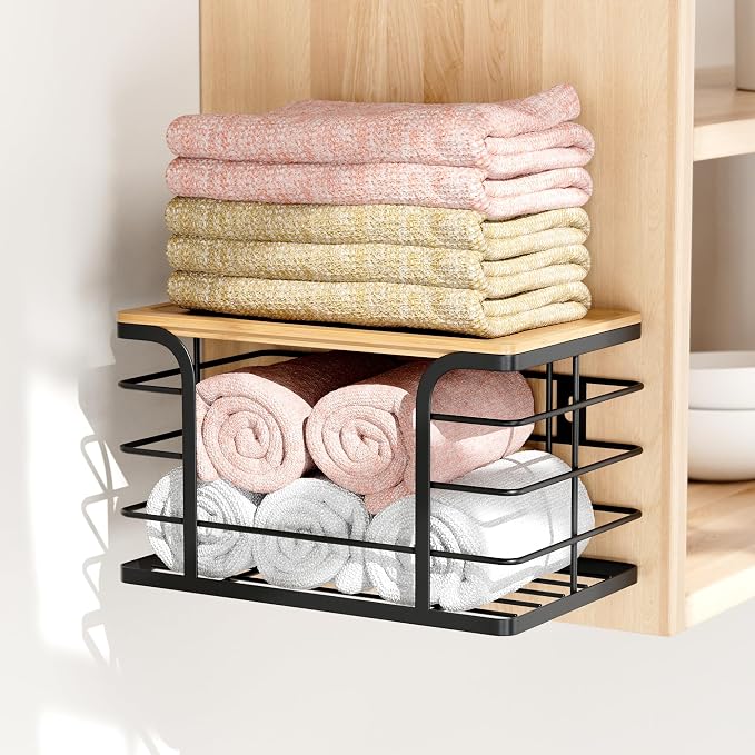 3 Pack Stackable Pantry Organizer, Stainless Steel Trash Bag Holder Dispenser - Image 4