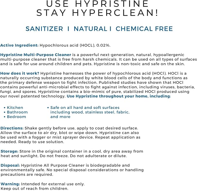 PURE Hypochlorous Acid Spray, Superior Shelf Life, 0% Bleach, 0% Alcohol - Image 7