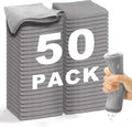 Microfiber Cleaning Cloth Grey-50Pcs 2100 Series Ultra Soft Highly Absorbent by WEAWE