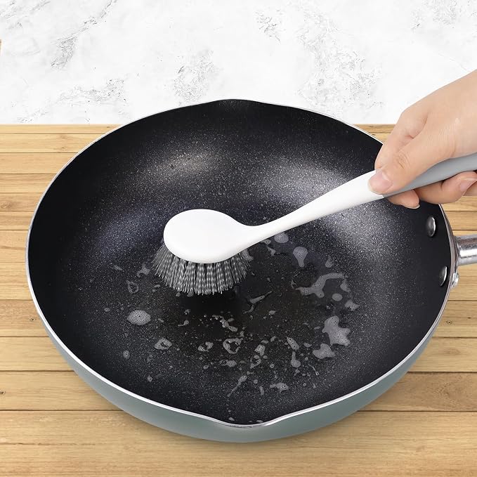 2 Pack Kitchen Scrub Brushes for Cleaning Dish Brush - Image 2